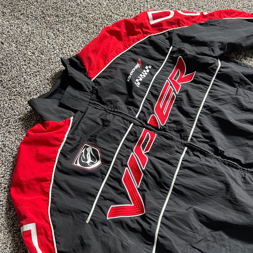 Men's Black & Red Racing Jacket - Picture 2 of 9